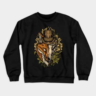 Skull Fox Head Crewneck Sweatshirt